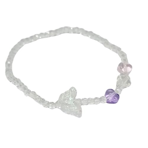 WhimsyWoven Forest Butterfly Bracelet – Nature-Inspired Minimalist Accessory (B-White)