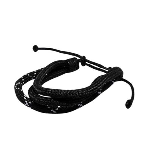 WhimsyWoven Paracord Bracelet Series – Tactical-Inspired Everyday Accessory (Triple-Wrap Round Paracord with Black-White Cross Pattern)