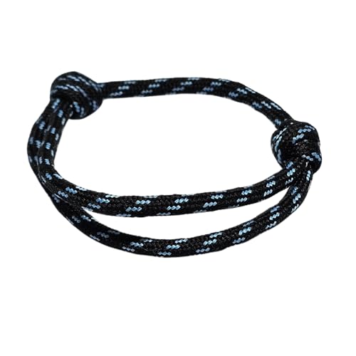WhimsyWoven Paracord Bracelet Series – Tactical-Inspired Everyday Accessory (Paracord with Black with Teal Stripe)