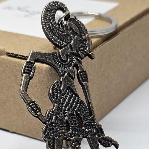 WhimsyWoven Indonesian Wayang Keychain – Wayang Edition (Arjuna)