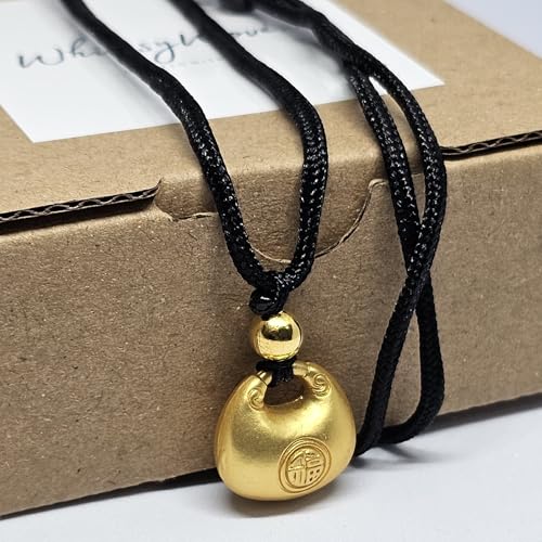 WhimsyWoven Oriental Ethnic Necklace Series – Handcrafted Symbolic Accessories (Luck)