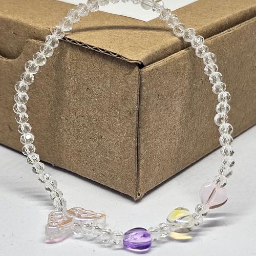 WhimsyWoven Forest Butterfly Bracelet – Nature-Inspired Minimalist Accessory (B-White)