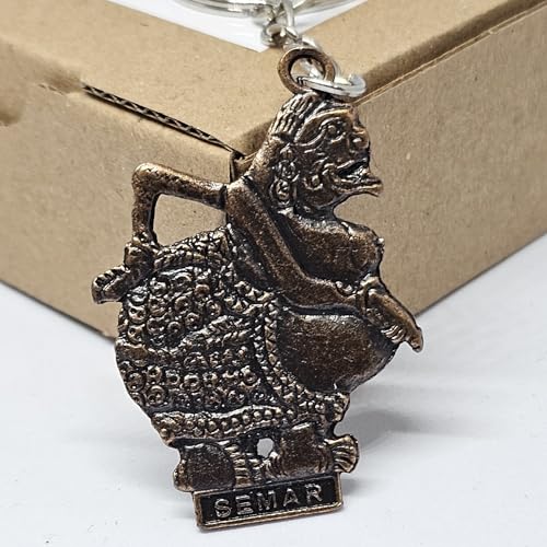 WhimsyWoven Indonesian Wayang Keychain – Wayang Edition (Semar)