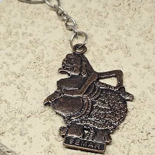 WhimsyWoven Indonesian Wayang Keychain – Wayang Edition (Semar)