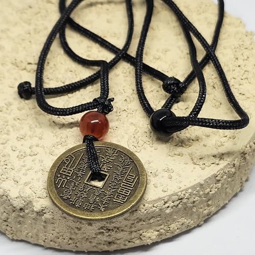 WhimsyWoven Oriental Ethnic Necklace Series – Handcrafted Symbolic Accessories (Coin)