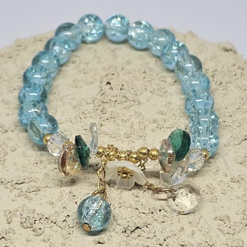 WhimsyWoven Forest Butterfly Bracelet – Nature-Inspired Minimalist Accessory (D-Lake Blue)
