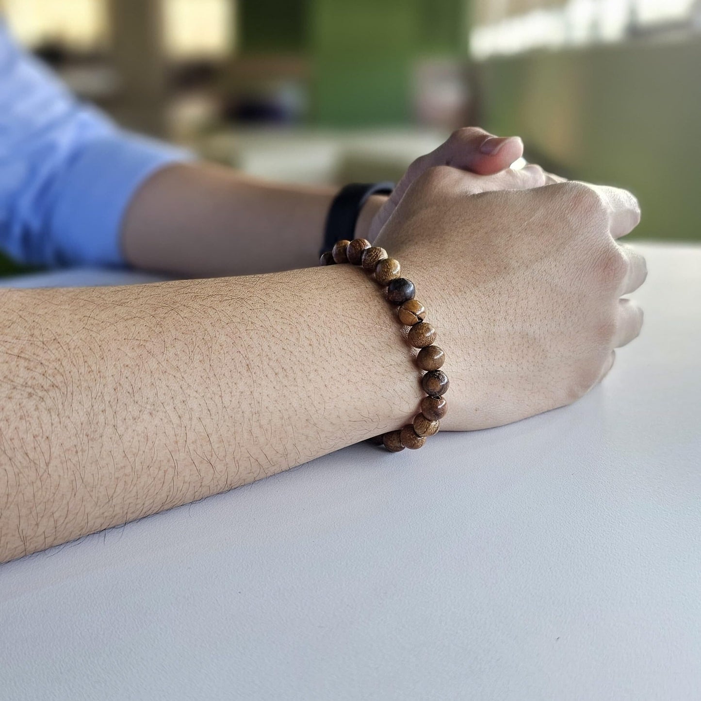 WhimsyWoven Kalimantan Agarwood Bracelet – Vintage Wooden Beads Unisex Natural Style