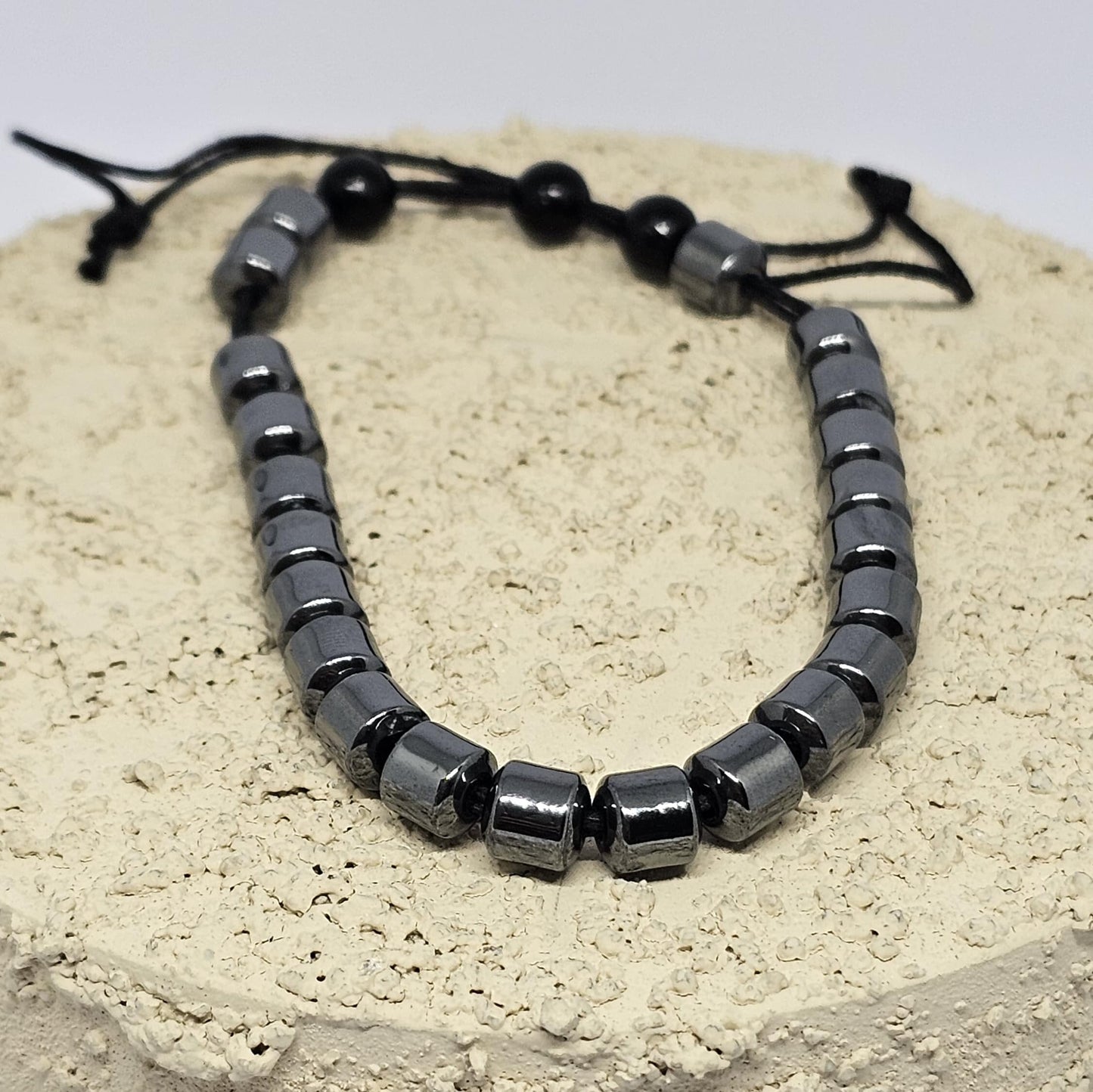 WhimsyWoven Signature Cord Bracelet Series – Handwoven Texture & Artisan Beads (Blustin)
