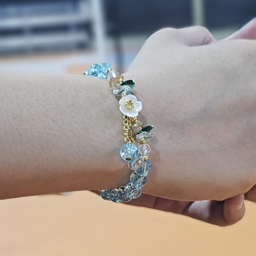WhimsyWoven Forest Butterfly Bracelet – Nature-Inspired Minimalist Accessory (D-Lake Blue)