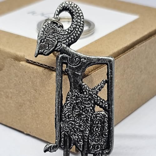 WhimsyWoven Indonesian Wayang Keychain – Wayang Edition (Arjuna)