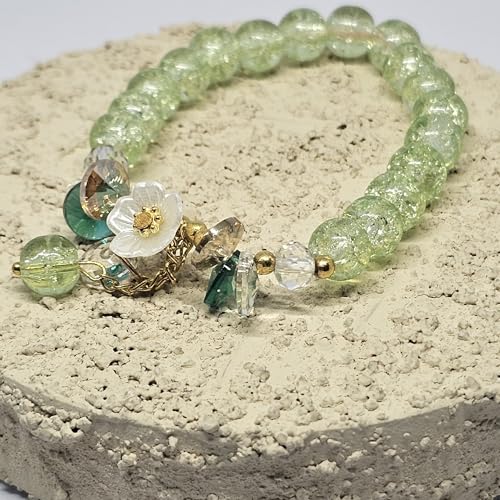 WhimsyWoven Forest Butterfly Bracelet – Nature-Inspired Minimalist Accessory (D-Green)