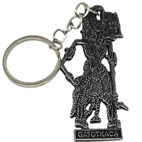 WhimsyWoven Indonesian Wayang Keychain – Wayang Edition (Gatot Kaca)