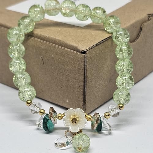 WhimsyWoven Forest Butterfly Bracelet – Nature-Inspired Minimalist Accessory (D-Green)