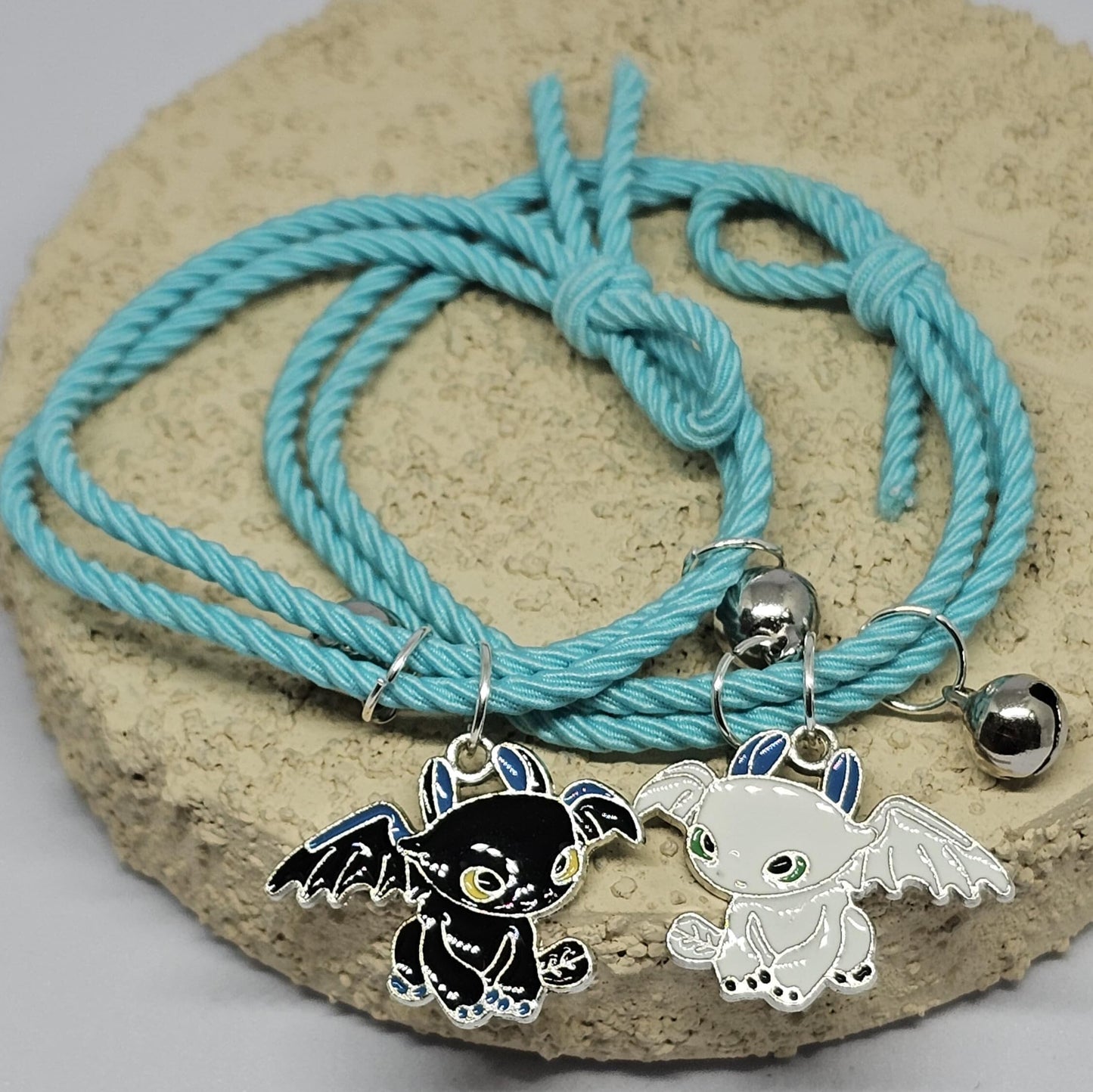 WhimsyWoven Couple Bracelet – Bestie Edition Cute Matching Set for BFFs, Soulmates & Couples (Blue)