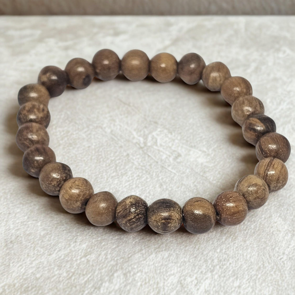 WhimsyWoven Kalimantan Agarwood Bracelet – Vintage Wooden Beads Unisex Natural Style