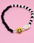 WhimsyWoven Daisy Bracelet – Handmade Bloomlight Series for a Joyful Look (Black Daisy)