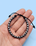 WhimsyWoven Signature Cord Bracelet Series – Handwoven Texture & Artisan Beads (Blustin)