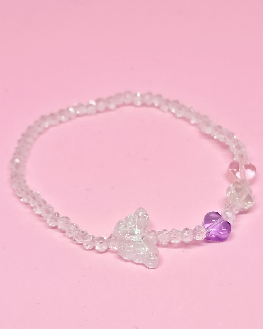 WhimsyWoven Forest Butterfly Bracelet – Nature-Inspired Minimalist Accessory (B-White)