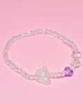 WhimsyWoven Forest Butterfly Bracelet – Nature-Inspired Minimalist Accessory (B-White)