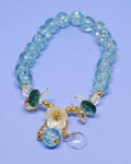 WhimsyWoven Forest Butterfly Bracelet – Nature-Inspired Minimalist Accessory (D-Lake Blue)