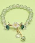 WhimsyWoven Forest Butterfly Bracelet – Nature-Inspired Minimalist Accessory (D-Green)