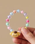 Rainbow Whispers – Handmade Beaded Bracelet, Nature-Inspired Jewelry Gift (Animal Edition) (Pompompurin)