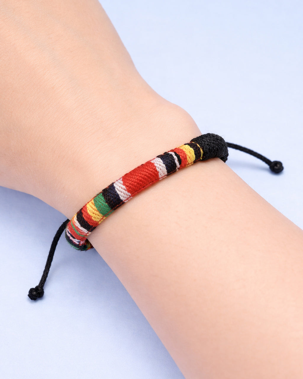 WhimsyWoven Ethnic Songket Bracelet Series – Handwoven Textile Accessory (Maroon & Yellow)