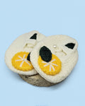 WhimsyWoven Handmade Crochet Baby Shoes – Soft Prewalker Shoes for Baby Girls & Boys – 3–12 Month Size – Gender Neutral Gift (Sweet Citrus)