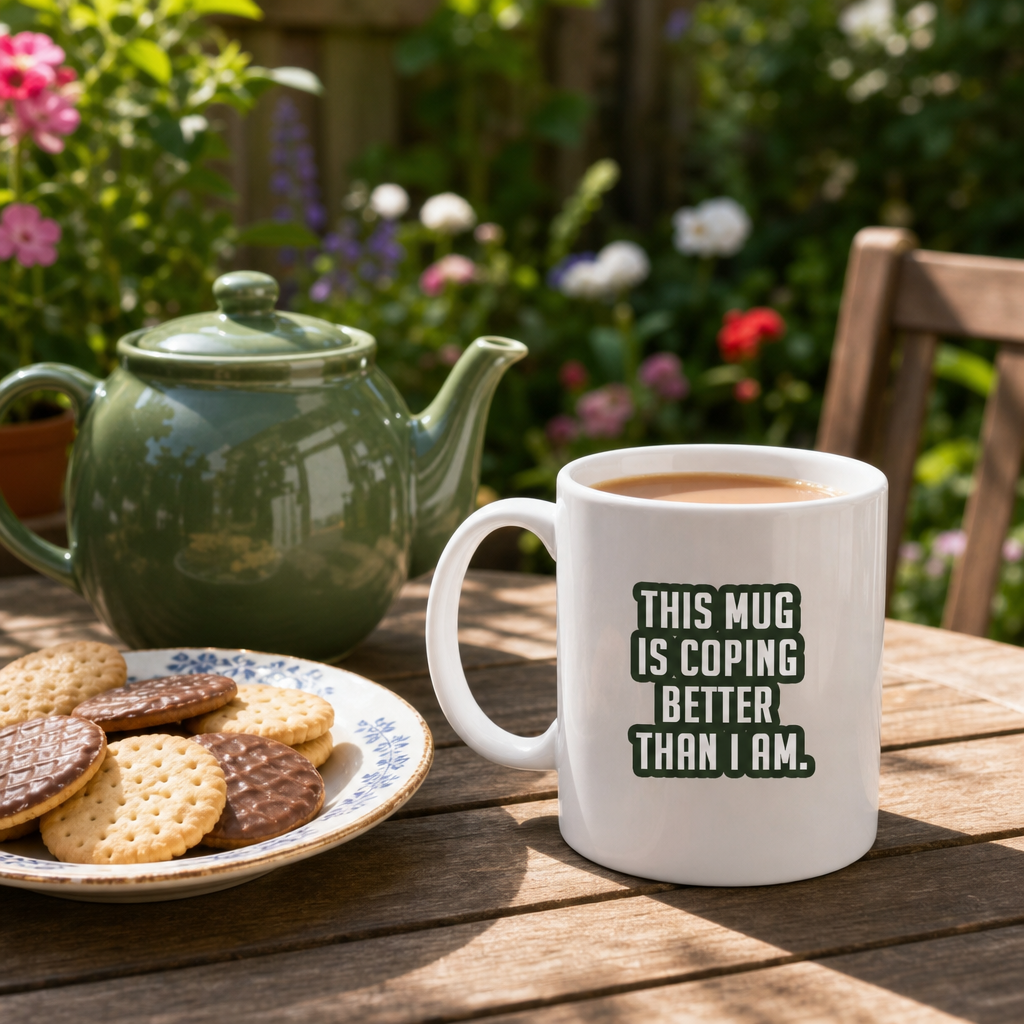 Sarcastic Mug – This Mug Is Coping Better | WhimsyWoven
