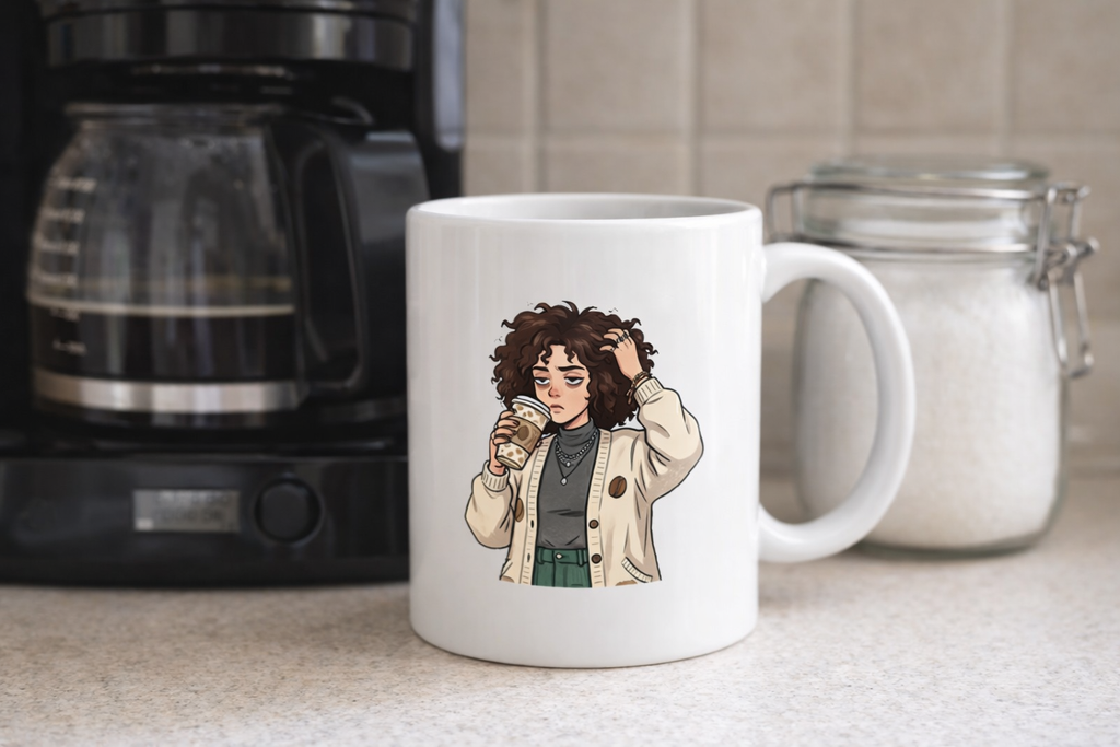 Sarcastic Mug – Caffeine and Quiet Resentment | WhimsyWoven