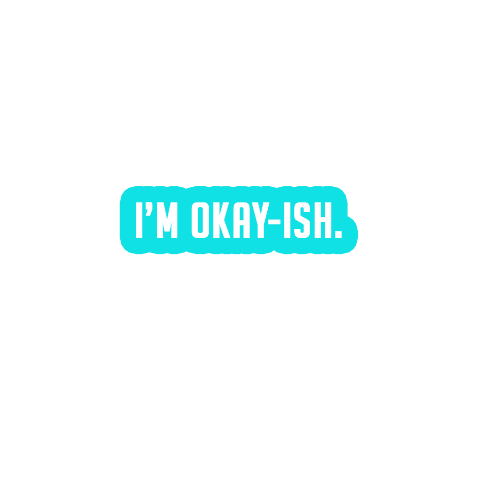 Sarcastic Sticker – Im Okay-ish | WhimsyWoven