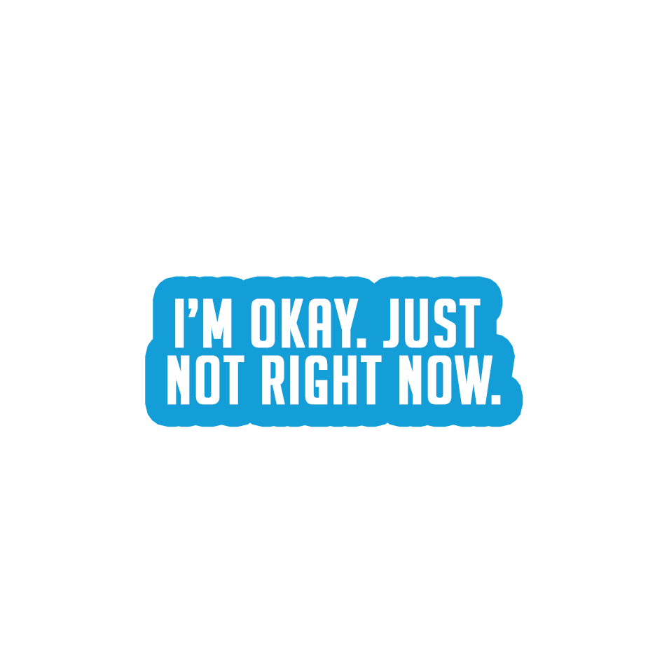 Sarcastic Sticker – Just Not Right Now | WhimsyWoven