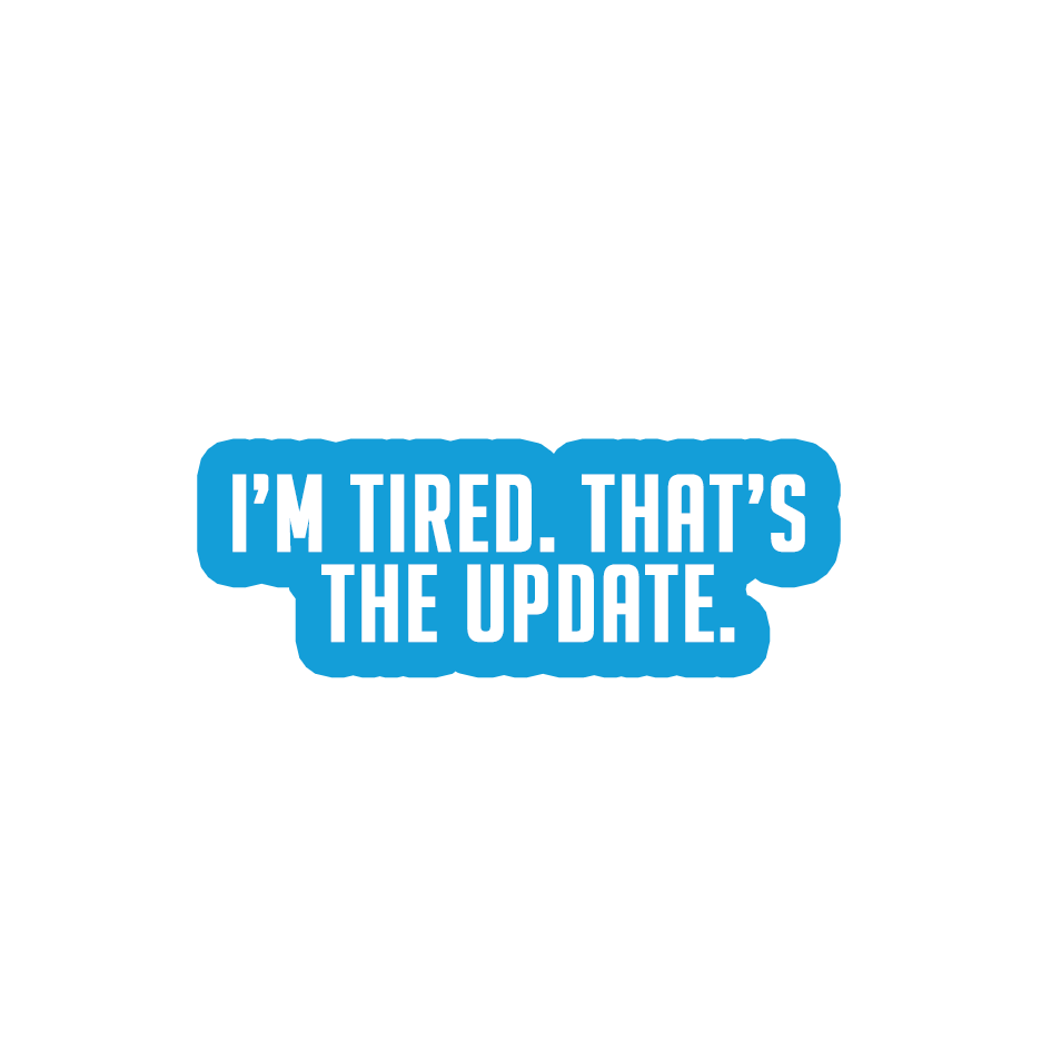Sarcastic Sticker – Thats the Update | WhimsyWoven