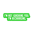 Sarcastic Sticker – Im Recharging | WhimsyWoven