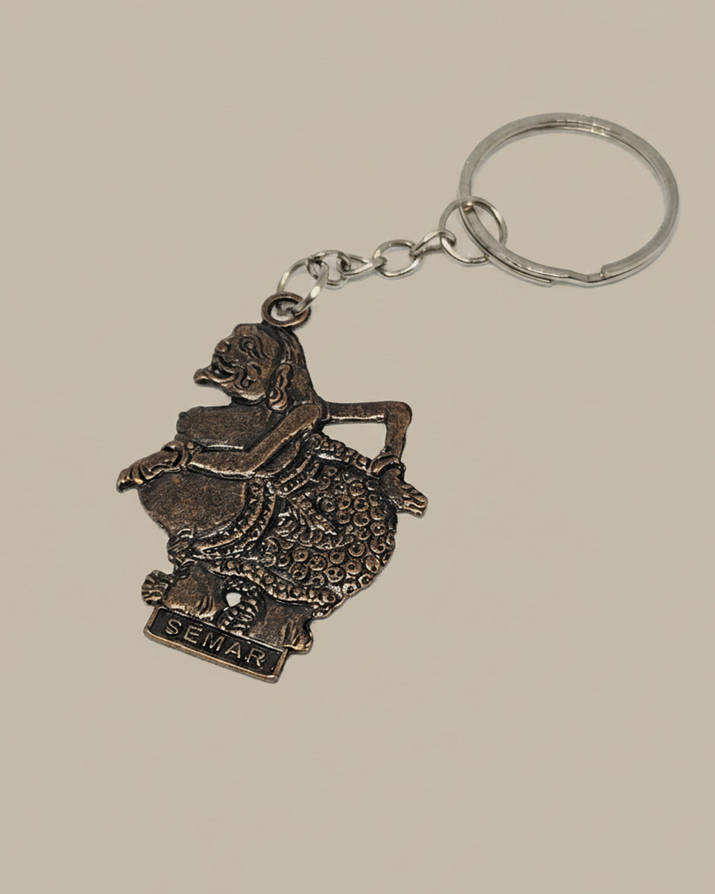 WhimsyWoven Indonesian Wayang Keychain – Wayang Edition (Semar)