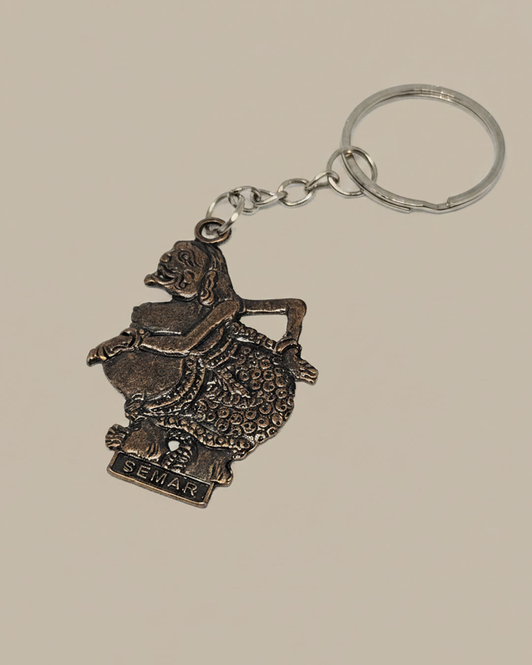 WhimsyWoven Indonesian Wayang Keychain – Wayang Edition (Semar)