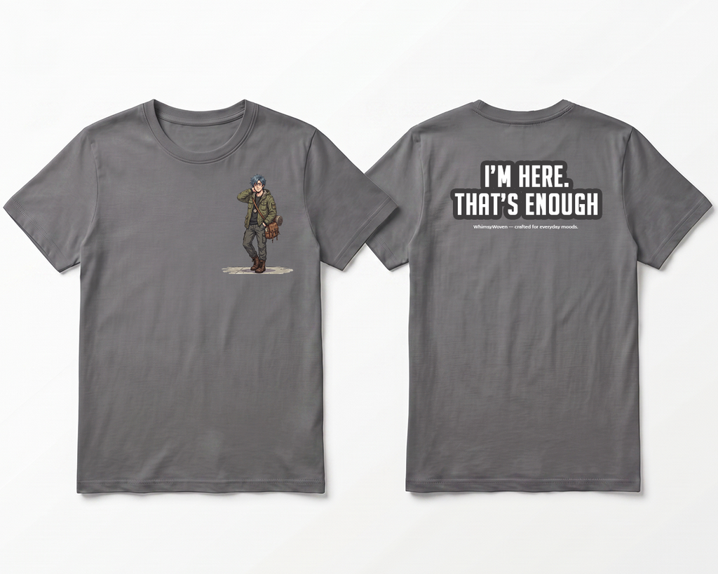 Sarcastic Tee – I'm Here That's Enough | WhimsyWoven