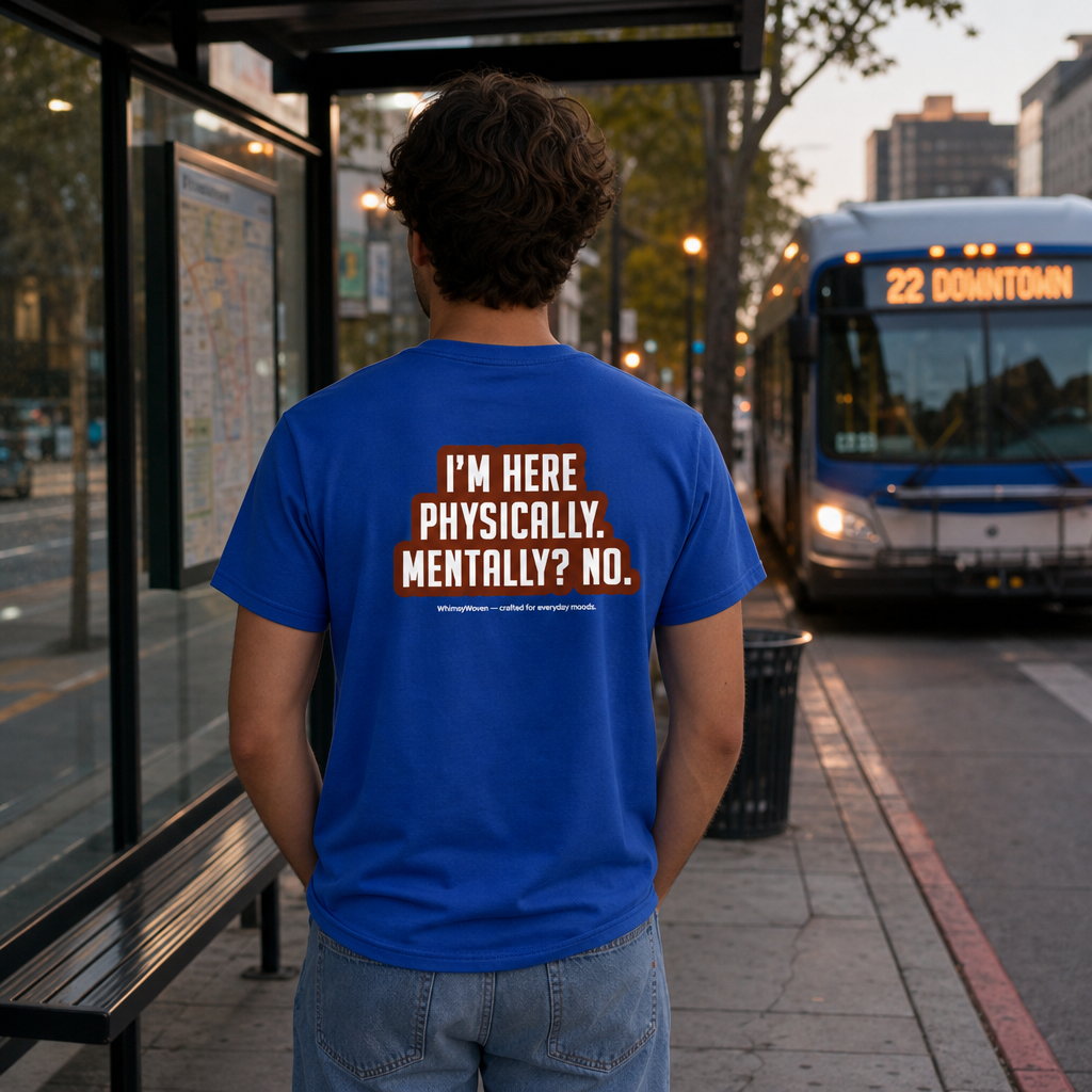 Sarcastic Tee – Mentally No | WhimsyWoven