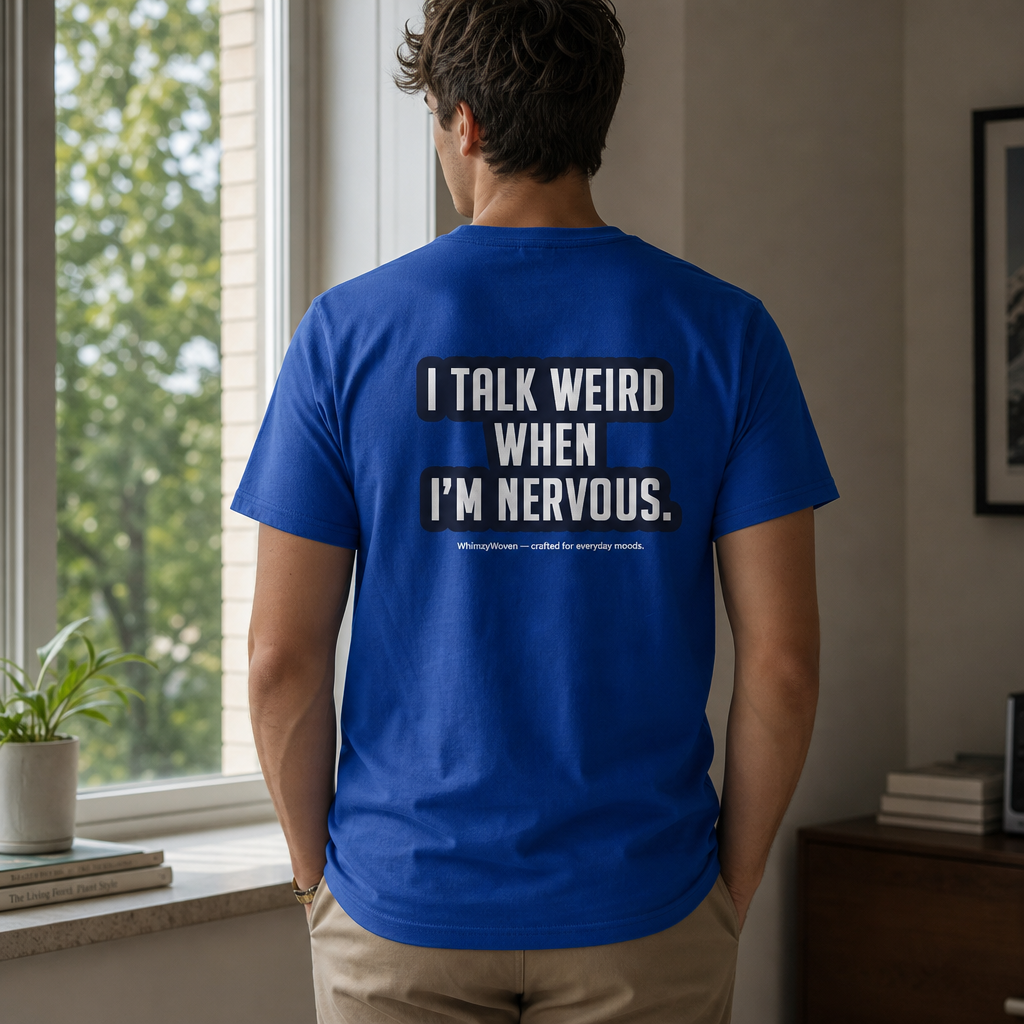 Sarcastic Tee – I Talk Weird When Nervous | WhimsyWoven
