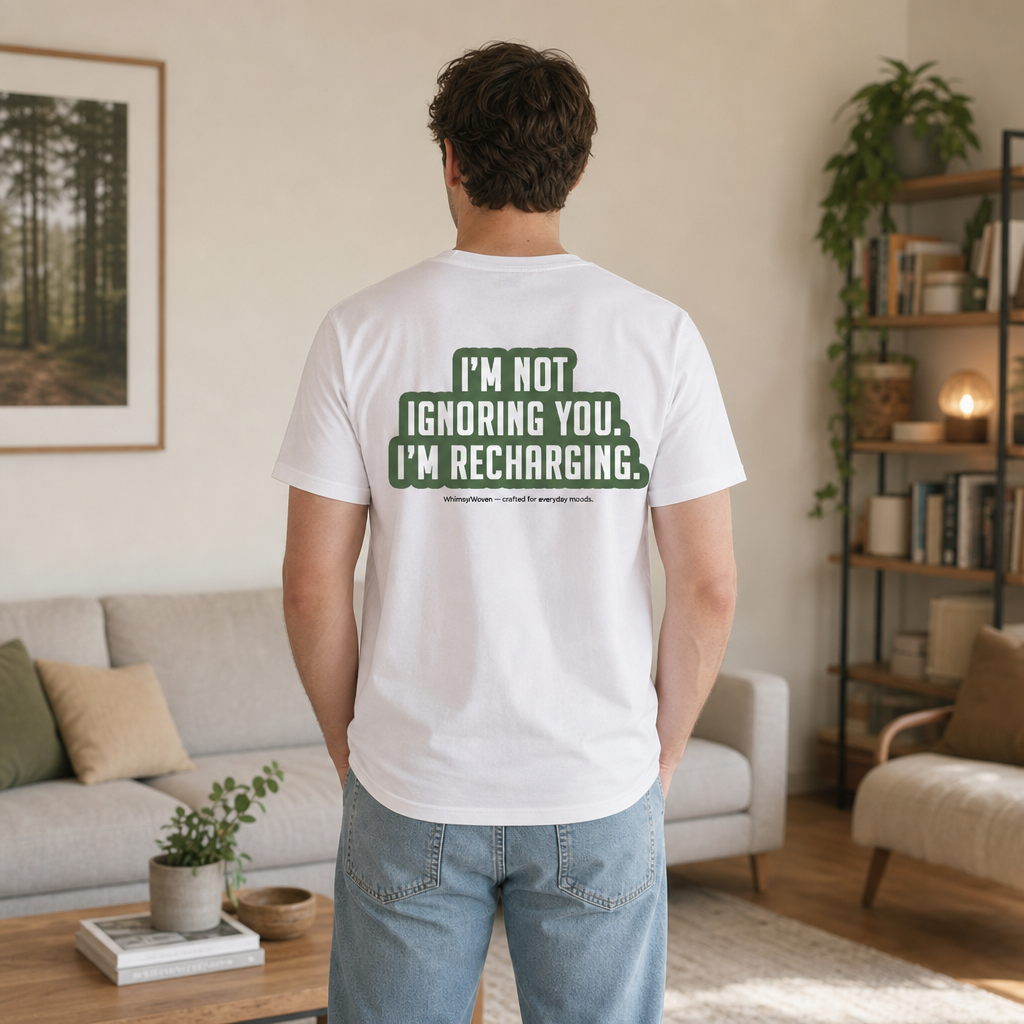 Sarcastic Tee – I'm Recharging | WhimsyWoven