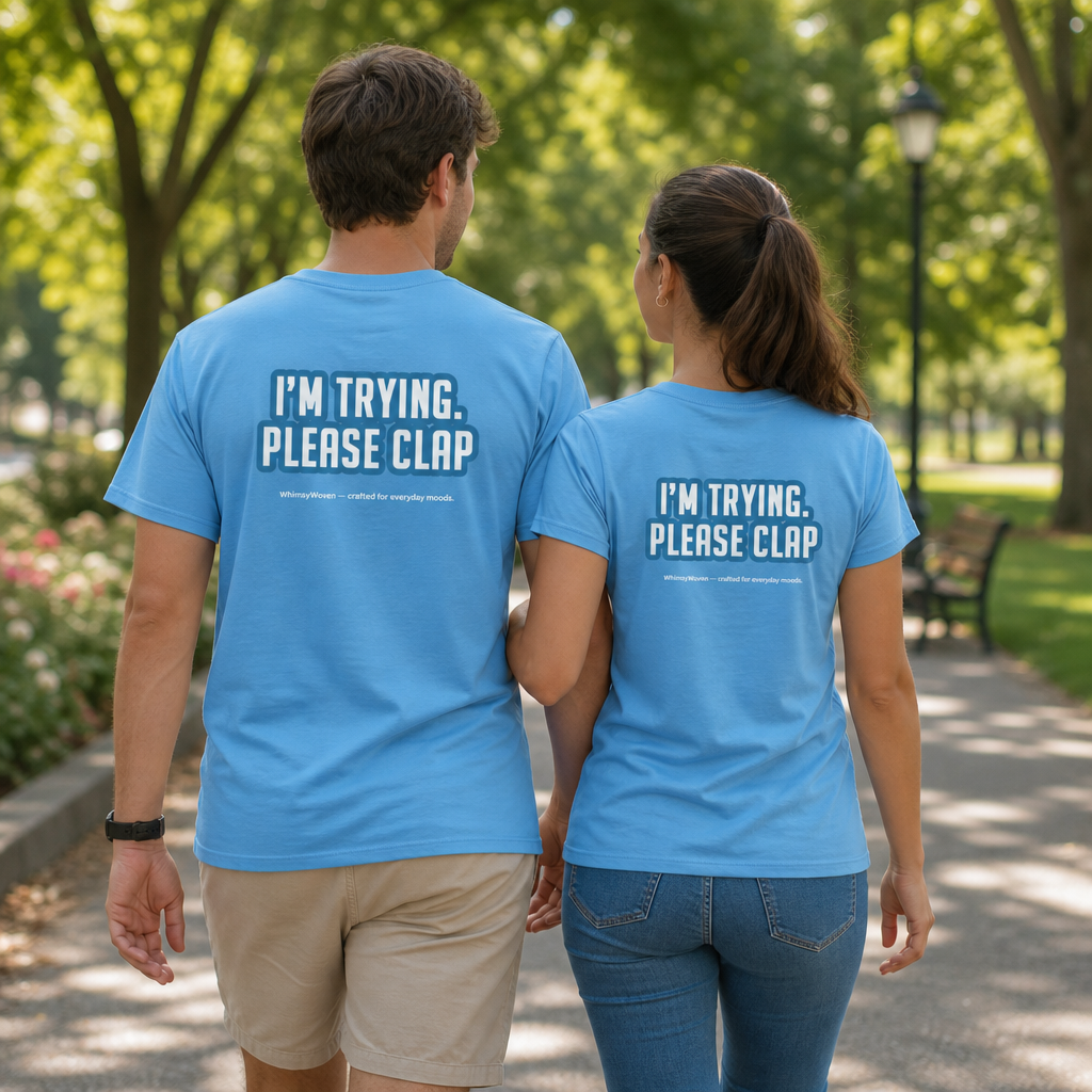 Sarcastic Tee – I'm Trying Please Clap | WhimsyWoven